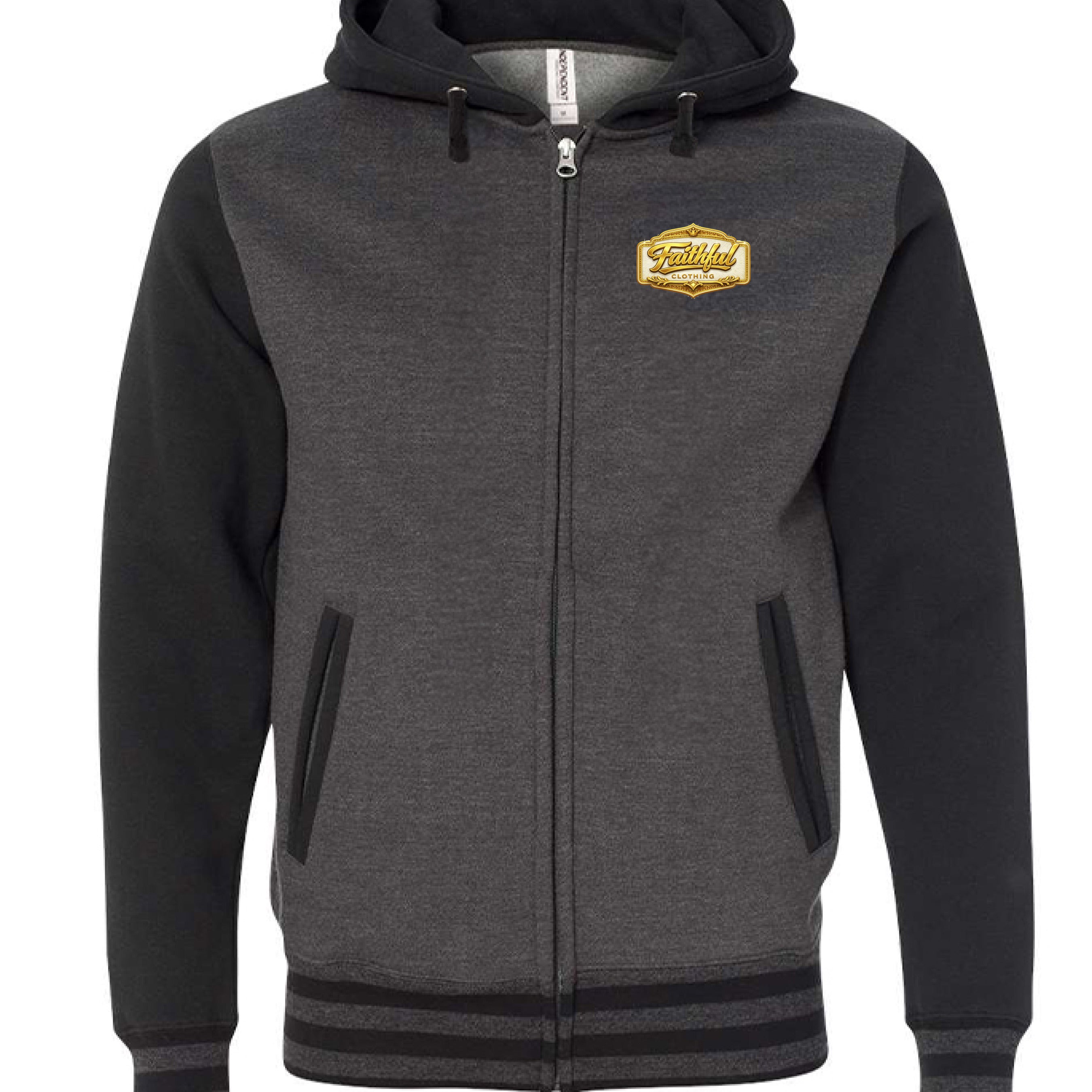 Charcoal Heather/ Black - IND45UVZ - FRONT